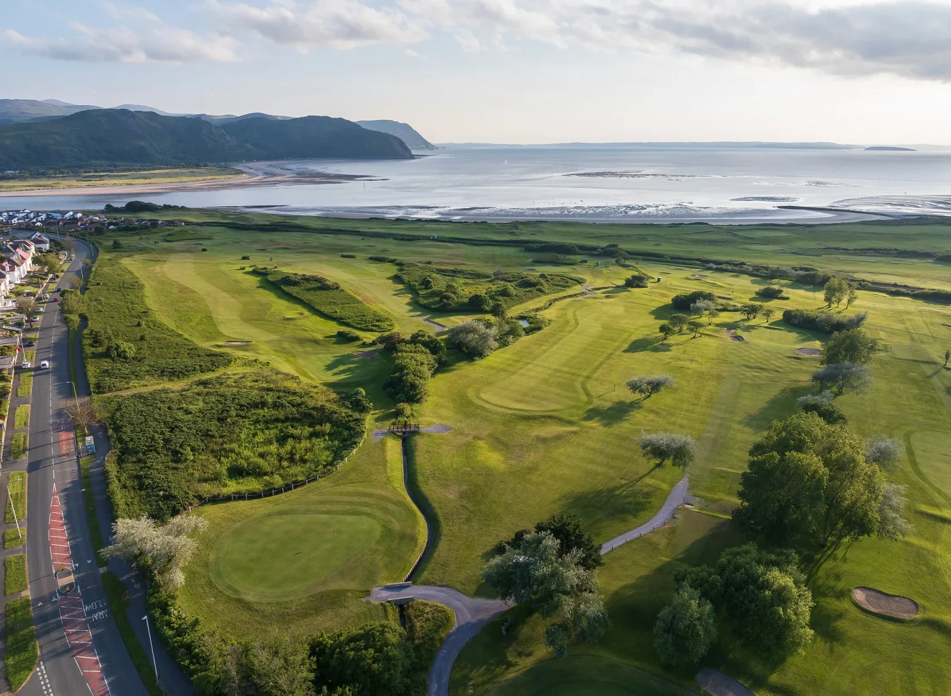 Hole 10, Tros y Ffos, from the air