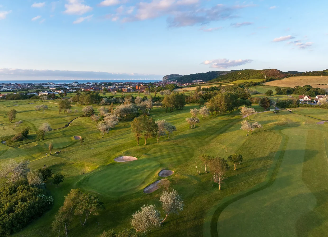 Hole 11, Seiriol, from the air
