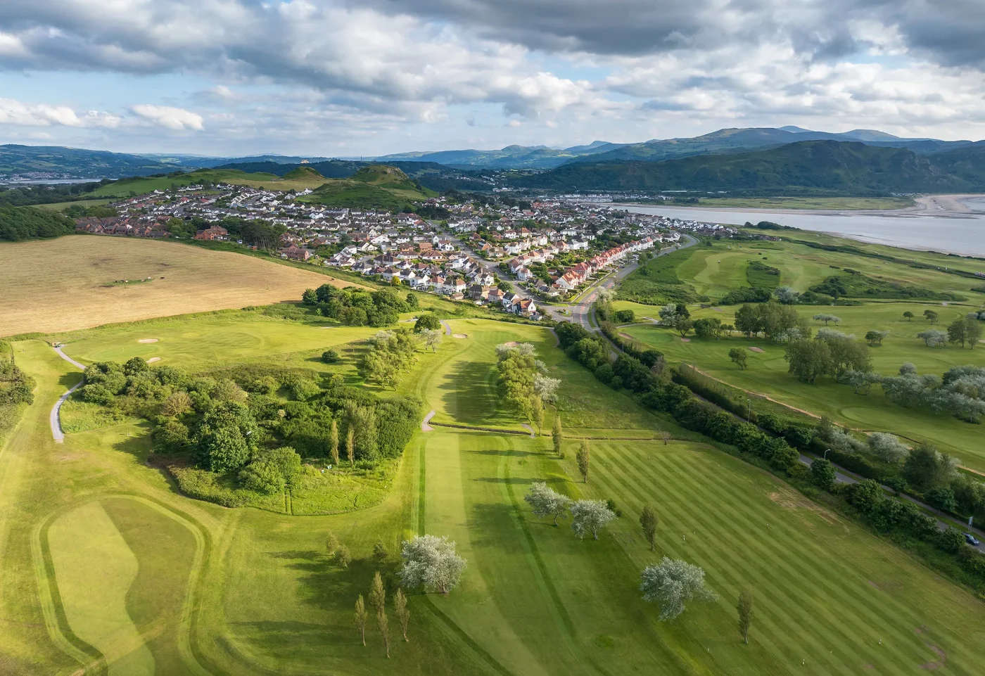 Hole 16, Bryn Gosol, from the air