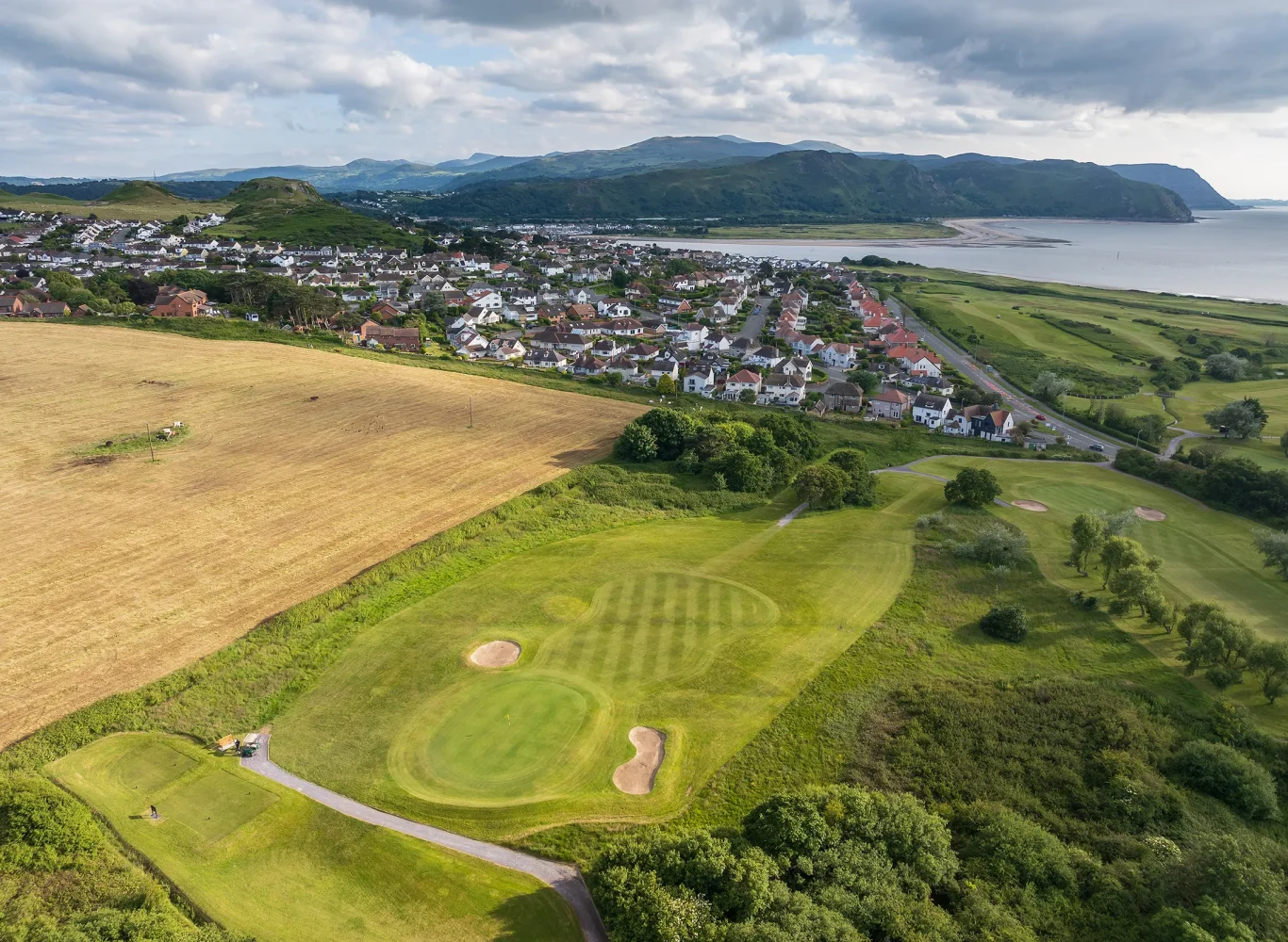 Hole 17, Castell, from the air
