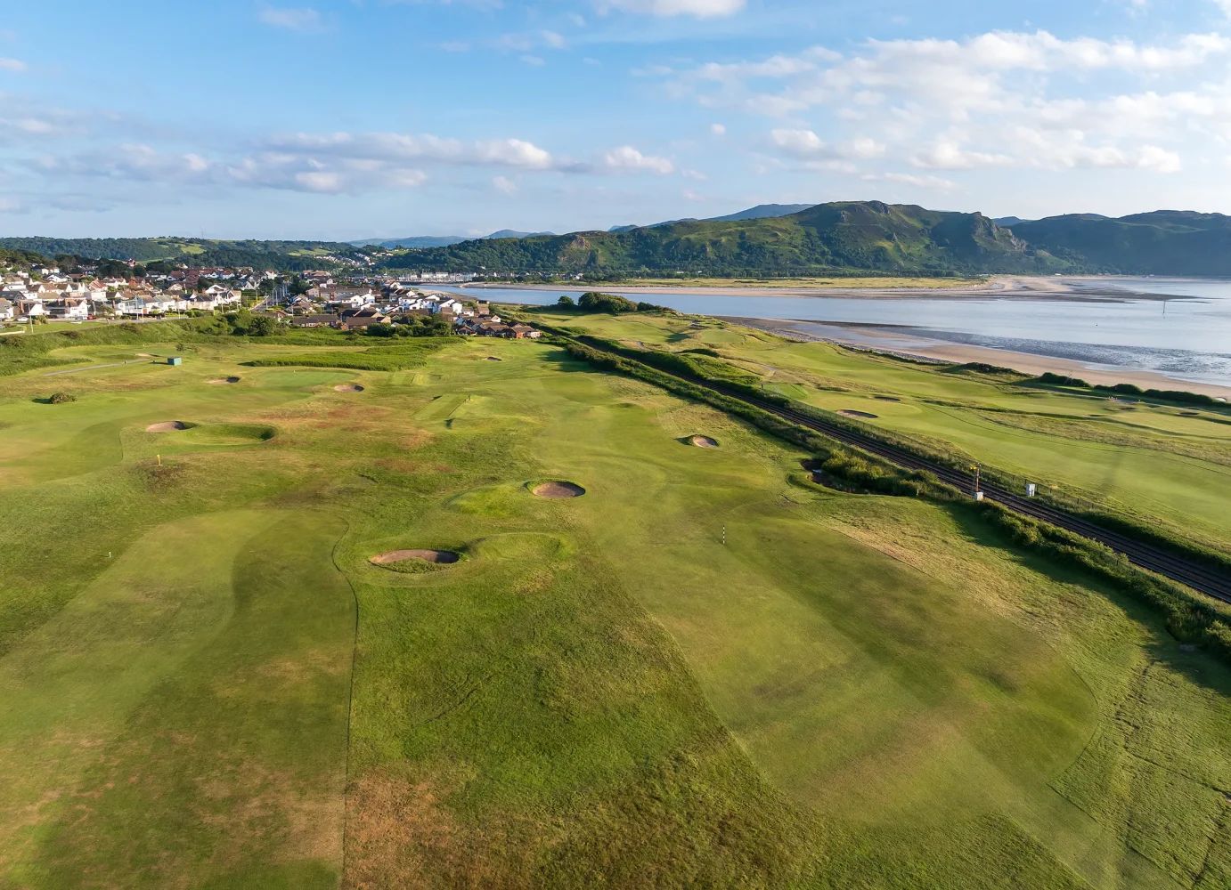 Hole 5, Ffrith Gerrig, from the air