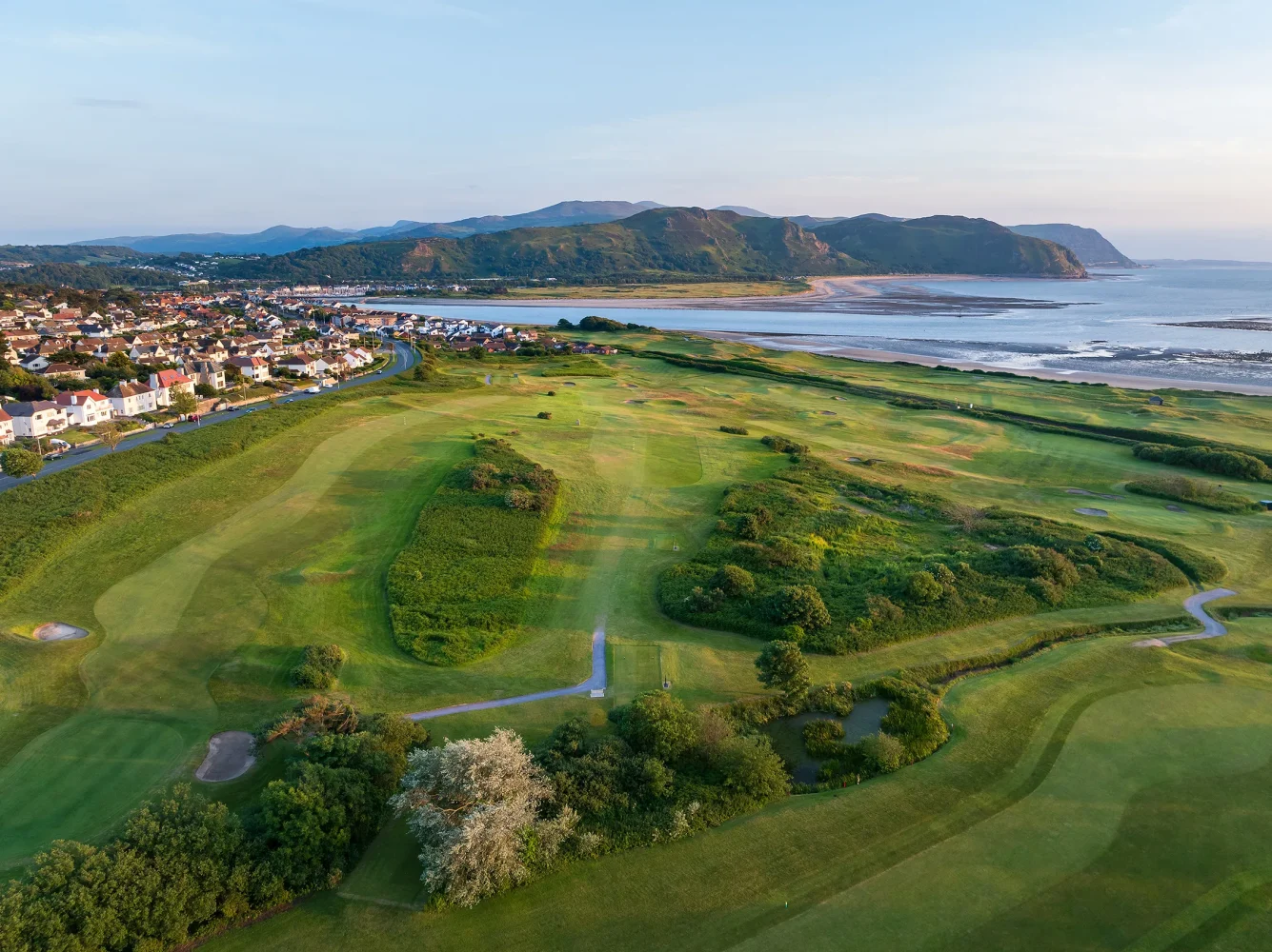 Hole 8, Aber, from the air