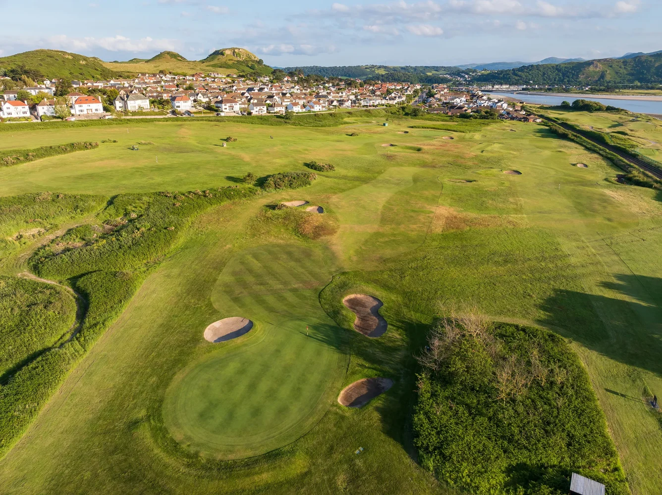 Hole 9, Gogarth, from the air
